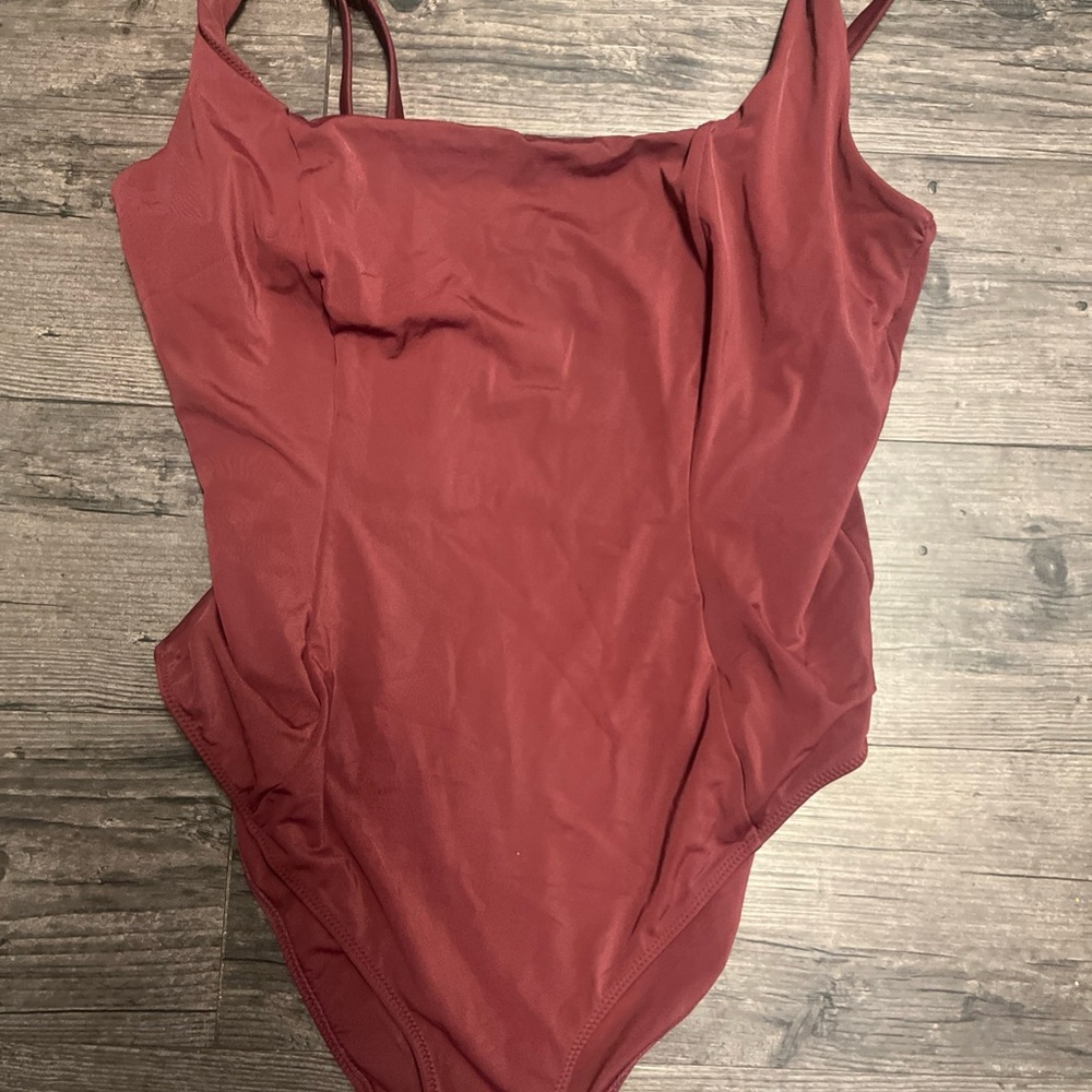 YITTY Deep Berry Scoop One-Piece